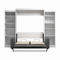 Lit Murphy vertical pliable mural en bois massif de haute qualité pour hôtel ou mobilier de maison - Vente en gros