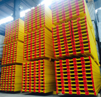 WUFANG 200mm 12mm Thick High Quality Waterproof Spruce Pine Wood H20 Timber Beam Yellow Painted Eco-friendly Wooden Girder