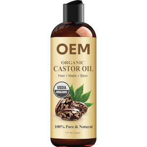 Olio di Ricino Nero Puro Biologico OEM/ODM con Etichetta Privata, 8 oz, Pressato a Freddo, Senza Esano, Olio Essenziale Nutriente per il Corpo - Product Image 1