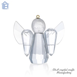 Eleganti Statuette di Angeli in Cristallo K9 Incise al Laser, Regali per Bambini, Decorazioni Natalizie e per la Casa - Product Image 3