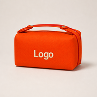 Trousse de Toilette Moderne en Toile Écologique avec Fermeture Éclair, Capacité Moyenne, Imperméable, pour Femmes, Voyage - Personnalisation en Gros du Logo