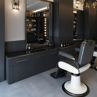 Fauteuil de Barbier Moderne, Chaise de Coiffure Hydraulique pour Salon de Coiffure