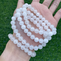 Pulseras de Piedras Naturales al por Mayor, Pulseras de Cristal Curativas para Mujeres y Hombres, Joyería de Moda, Tamaños 6mm y 8mm