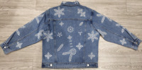 Vêtements pour femmes personnalisés en usine Jean Bufa veste en jean surdimensionnée pour femmes manteaux élégants veste en jean avec broderie ajourée