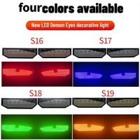 Ventes Flash : Nouvelle Lumière LED pour Pare-Brise de Voiture Effet « Œil de Diable », Alimentation USB, Haute Qualité, Indicateur Lumineux Auto pour Pare-Brise