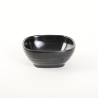 Ensemble de vaisselle en mélamine HCMA : assiettes carrées, bols à salade, tasses – Idéal pour la maison, l'hôtel, les fêtes en extérieur, le camping et les pique-niques
