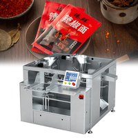 Machine d'emballage automatique de poudre GDS300B-04 avec contrôle PLC, type sachet, largeur de film rotative 160-300mm, remplisseuse à vis sans fin pour poudre de piment