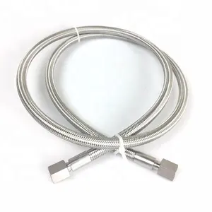 Pipe connection SS316 wire mesh stainless steel flexible bellows metal hose for gas cylinder system