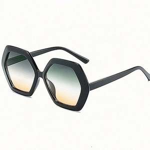 Novedades 2021, Gafas de Sol Modernas Retro para Hombre y Mujer, Lentes Degradadas Irregulares, Protección UV400, Gafas de Sol Poligonales Extra Grandes para Mujer - Product Image 4