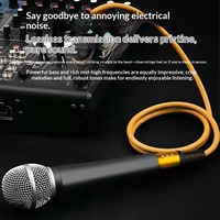 Câble de microphone XLR mâle-femelle équilibré, conducteur en cuivre monocristallin, blindage en graphène, gaine en silicone pour table de mixage