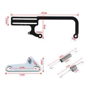 Throttle Valve Cable <b>Bracket</b> Kit 304147 Aluminum <b>Black</b> For Retrofit Upgrade Mounting Hardware - Product Image 2