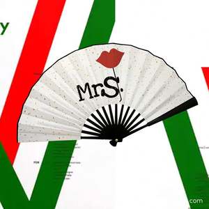 Ventilador de mano de Kung Fu de tela de seda plegable de madera personalizado, superventas, con bolsa - Product Image 2