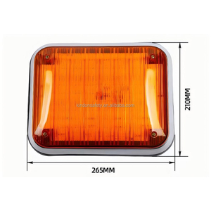 Kare Yeşil LED Ambulans Çevre Lambası Dahili Tekli Flaşlı LTD238 - Product Image 5