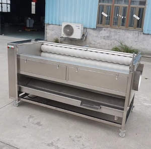 Cepillo para máquina de frutas vegetales, cáscara de <span class=keywords><strong>cebolla</strong></span>, lavado, rodillo seco, pelador de raíz de yuca, pelador de jengibre, equipo de lavado de frutas - Product Image 3