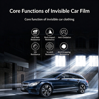 Film de protection de peinture TPU personnalisé, transparent, invisible, PPF auto-réparateur, épaissi, anti-rayures, anti-salissures pour voiture