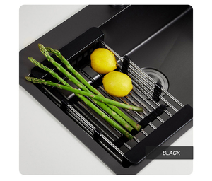 Nhà tổ chức có thể điều chỉnh Heavy Duty tấm kệ tủ lưu trữ món ăn drainer giá cho bồn rửa nhà bếp - Product Image 4