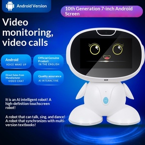 <span class=keywords><strong>Robot</strong></span> éducatif intelligent WiFi avec écran LCD de 7 pouces, reconnaissance vocale et musique/vocalisation pour enfants - Product Image 4