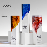 Jadevertu Nouvelle Plaque de récompense en polystone époxy style trophée en forme de feuille