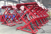 Trihero 4T Ultra Mince 0,11 m 73 po Levage Max. 1450 2090 mm Chariot Élévateur à Ciseaux Hydraulique Commercial Robuste à Montage en Surface