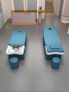 Champú de peluquería personalizado, lavabo de terapia, cama de champú, cabeza de moxibustión, cama de Spa con máquina de vapor - Product Image 4