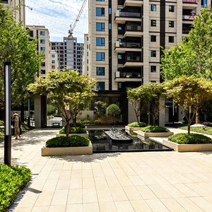 Dalles de sol en porcelaine imitation <span class=keywords><strong>granit</strong></span> antidérapantes de 20 mm, résistantes, pour extérieur, jardin, patio, allée, aménagement paysager commercial - Product Image 2