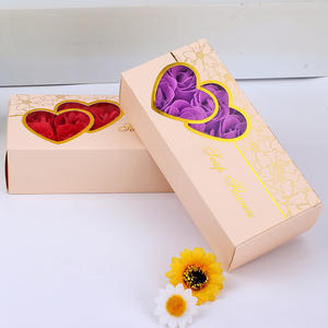 Caja de Regalo con 10 Rosas de Jabón en Forma de Corazón para el Día de San Valentín, Suministros Festivos, Caja de Regalo con Flores de Jabón Simuladas - Product Image 4