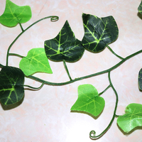 Lianes de Plantes Artificielles Suspendues Murales, Feuilles de Rotin et Branches pour Décoration Extérieure, Jardin, Maison – Fausse Plante Verte en Soie et Plastique
