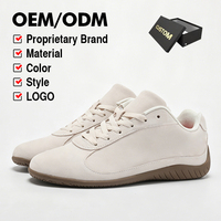 Chaussures de sport anti-dérapantes en faux daim de qualité supérieure, à lacets, pour le printemps/hiver, esthétique épurée, légères, livraison directe disponible