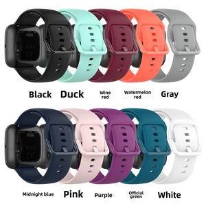 <span class=keywords><strong>Bracelet</strong></span> de <span class=keywords><strong>montre</strong></span> pour <span class=keywords><strong>Fitbit</strong></span> <span class=keywords><strong>Versa</strong></span> 2 & <span class=keywords><strong>Versa</strong></span> <span class=keywords><strong>Lite</strong></span> Band, matériau en silicone sûr et souple, multi couleur au choix. - Product Image 2