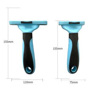 Brosse de toilettage pour animaux de compagnie, râteau pour sous-panneaux de chien et chat, peigne en acier inoxydable pour la perte de poils - Product Image 3