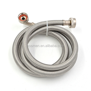 UPC NSF-61 стиральная машина гибкие 3/4 "X 3/4" впускные шланги с оплеткой из нержавеющей стали - Product Image 1