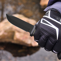 2023 couteaux à lame fixe en acier inoxydable Camping chasse couteau tactique couteaux avec poignée en caoutchouc pliable
