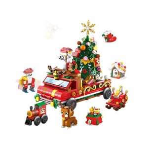 Boîtes mystères de Noël, blocs de construction, jouets pour enfants, Père Noël, sapins de Noël, petits blocs de construction pour les fêtes, petits cadeaux - Product Image 5