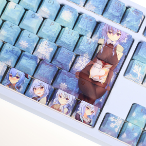 Genshin-Teclado mecánico con 104 teclas, Teclado mecánico con luz de sublimación a través de OEM, para 61 64 75 84 87 98 104 teclas - Product Image 2