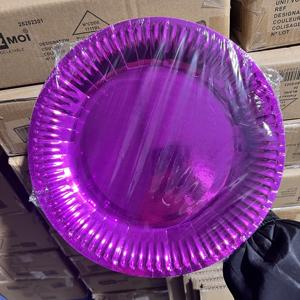 <span class=keywords><strong>Assiette</strong></span> <span class=keywords><strong>en</strong></span> papier biodégradable personnalisée avec impression de ruban d'or <span class=keywords><strong>rose</strong></span> jetable pour le dîner <span class=keywords><strong>assiette</strong></span> - Product Image 2