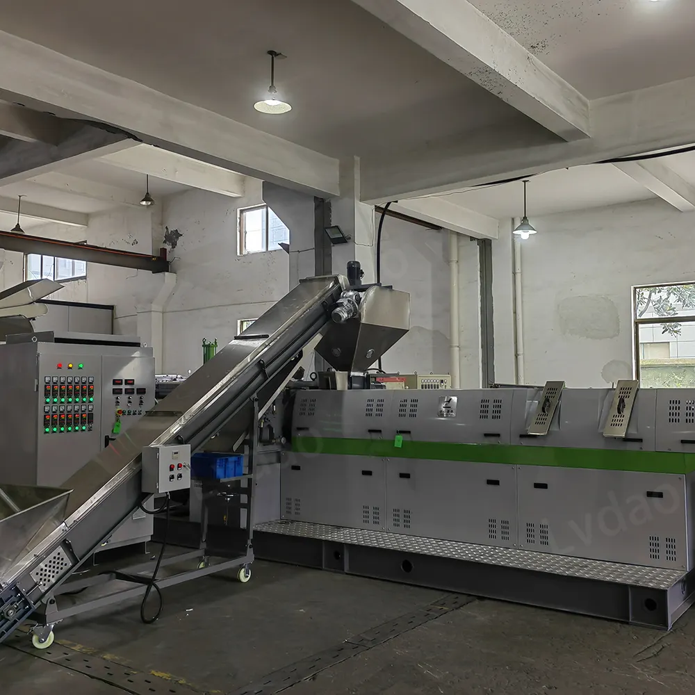 China Fabriek Pp Pe Granulator Plastic Pelletizer Voor Recycling Machine Pp Pe Film Pellet Producent