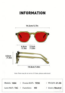 Lunettes de jeu tendance TR90 avec verres rouges, lunettes anti-lumière bleue, lunettes pour multiples occasions, anti-reflets pour le marathon de jeu - Product Image 4