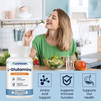 Capsules de L-Glutamine OEM – Compléments pour soutenir la fonction immunitaire, acide aminé pur, santé intestinale des adultes