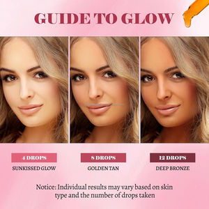 Gouttes autobronzantes OEM à prendre par voie orale pour une production naturelle de mélanine et un éclat radieux bronzé au soleil - Product Image 4