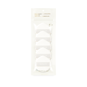 Vanillaco Ultimate sbuffo cuscino bianco 5 pz cotone e spugna strumento per il trucco con stampa elegante borsa da copertina - Product Image 1