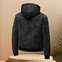 Vestes en cuir pour hommes personnalisées en gros, coupe-vent et résistantes au froid, vestes en cuir à capuche amovible, vestes et vêtements d'extérieur tendance