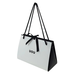 <strong>Custom</strong> Logo Eco-friendly Black White Foldable <strong>Paper</strong> Gift <strong>Bag</strong> Letter Pattern <strong>Design</strong> Digital Printing <strong>Custom</strong> High-End Candle Craft - Product Image 6