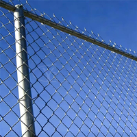 Clôture en treillis soudé haute résistance en métal galvanisé, résistante aux intempéries, garde-corps extérieur pour sports, basketball, tennis, modélisation 3D
