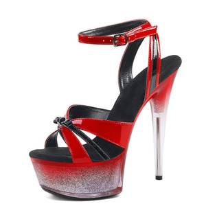 Sandalias de Plataforma con Tacón Alto de 15 cm para <span class=keywords><strong>Bailarina</strong></span> Exótica, Estilo Gladiador, para Fiesta de Despedida de Soltera, Estilo Fetiche, Sexy, para Club Nocturno - Product Image 2