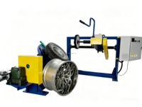 Machine de polissage de moyeux de roues semi-automatique en acier au carbone robuste pour camions, bus et remorques