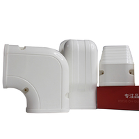 Kit de pièces de rechange pour climatiseurs Conduit en PVC pour tuyaux de climatisation Jeu de couvertures Lignes de climatisation cachées-Registres et grilles