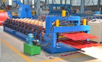 Machine de formage de tôles de toiture double couche, machine de fabrication de tôles trapézoïdales ondulées double couche