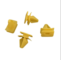 Nouvelles pinces de fixation en nylon jaune pour jupes latérales de voiture, de marque Huoshen, de type OE, pour garnitures d'arche de roue de 10,5 mm