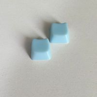 Keycaps Artisanaux Mignons en PBT 1U, Tête de Chat Unique, Blanc Pur, Sans Gravure, Matériau PC Multicolore, Qualité Usine Originale