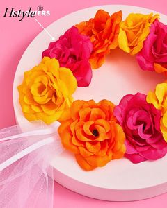 Bridesmaid Party Final Fiesta Bachelorette <strong>Veil</strong> Flower Pom Pom <strong>Bride</strong> <strong>to</strong> <strong>Be</strong> Gift Bridal Shower - Product Image 5